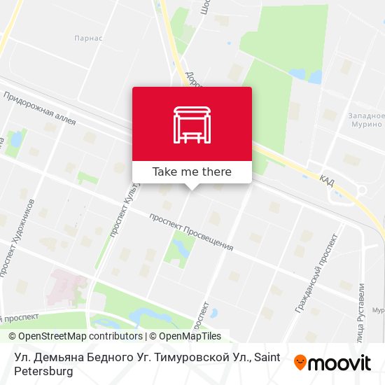 Ул. Демьяна Бедного Уг. Тимуровской Ул. map