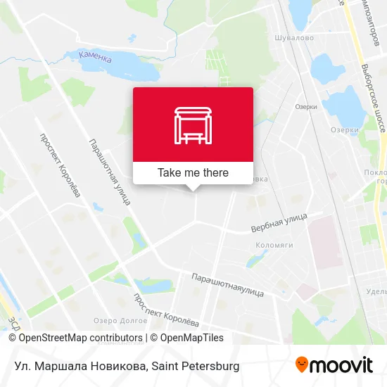 Ул. Маршала Новикова map