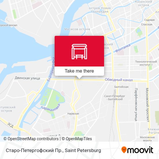 Старо-Петергофский Пр. map