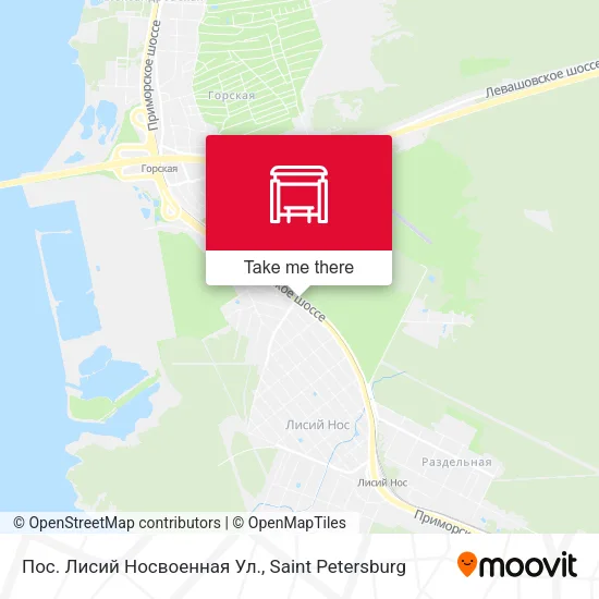 Пос. Лисий Носвоенная Ул. map