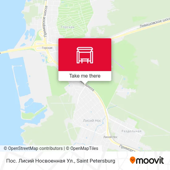 Пос. Лисий Носвоенная Ул. map