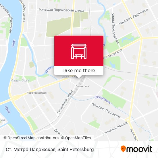 Ст. Метро Ладожская map