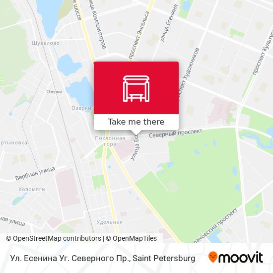 Ул. Есенина Уг. Северного Пр. map