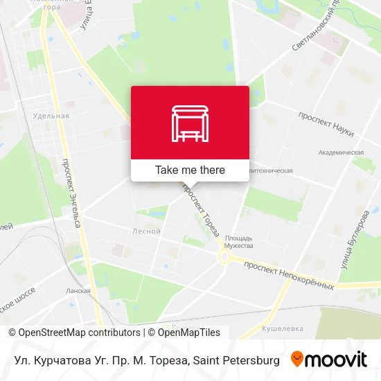Ул. Курчатова Уг. Пр. М. Тореза map