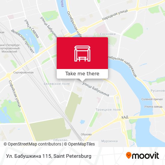 Ул. Бабушкина 115 map