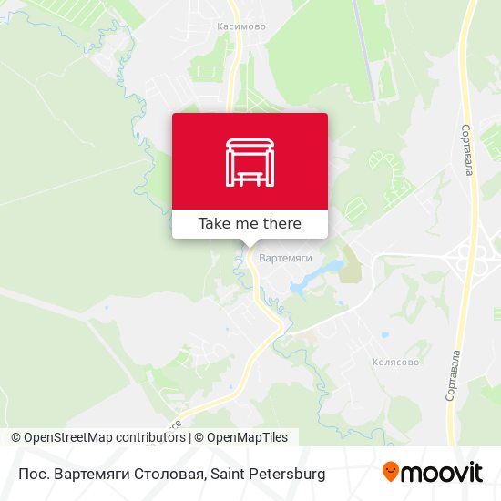 Пос. Вартемяги Столовая map