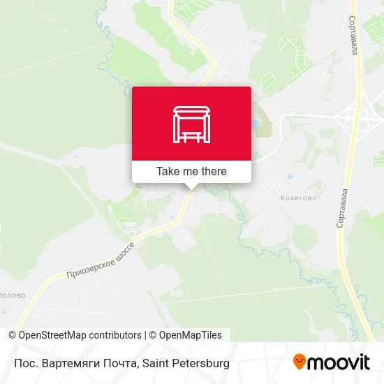 Пос. Вартемяги Почта map