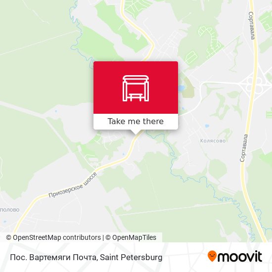Пос. Вартемяги Почта map