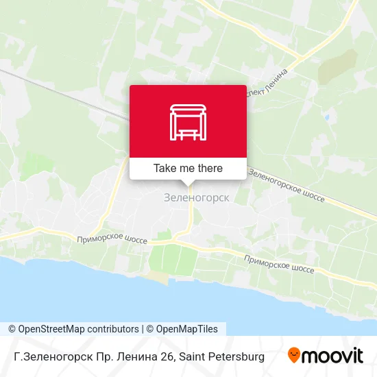 Г.Зеленогорск Пр. Ленина 26 map