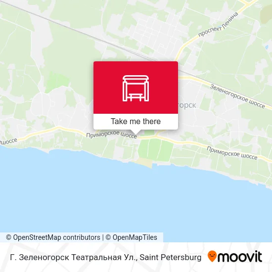 Г. Зеленогорск Театральная Ул. map