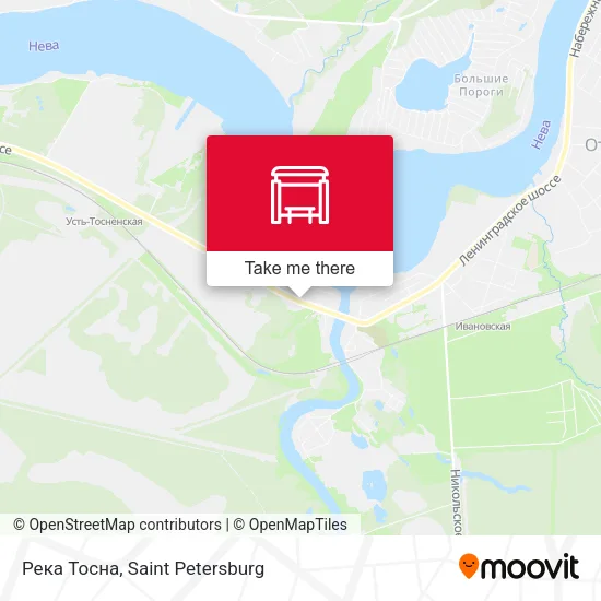 Река Тосна map