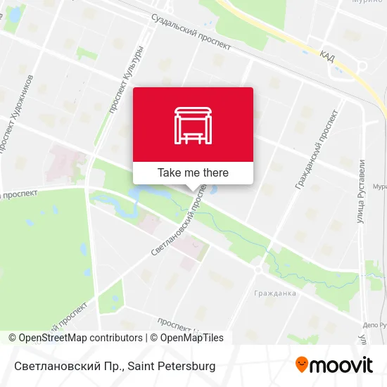 Светлановский Пр. map