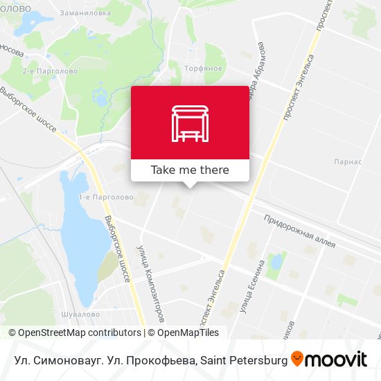 Ул. Симоновауг. Ул. Прокофьева map