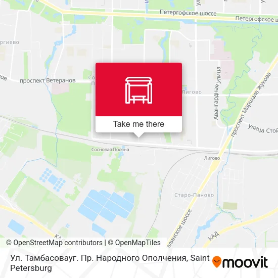 Ул. Тамбасовауг. Пр. Народного Ополчения map
