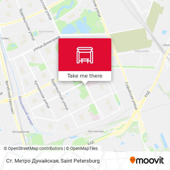 Ст. Метро Дунайская map
