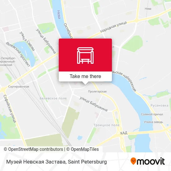 Музей Невская Застава map