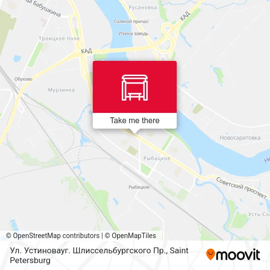 Ул. Устиновауг. Шлиссельбургского Пр. map