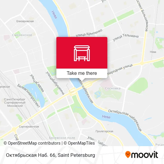 Октябрьская Наб. 66 map