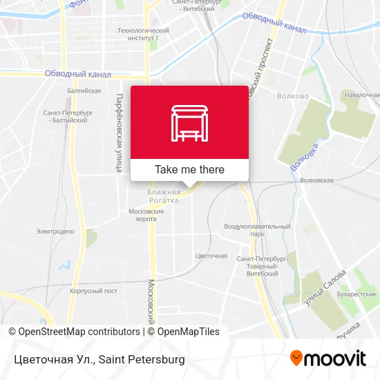 Цветочная Ул. map