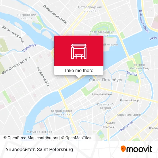 Университет map