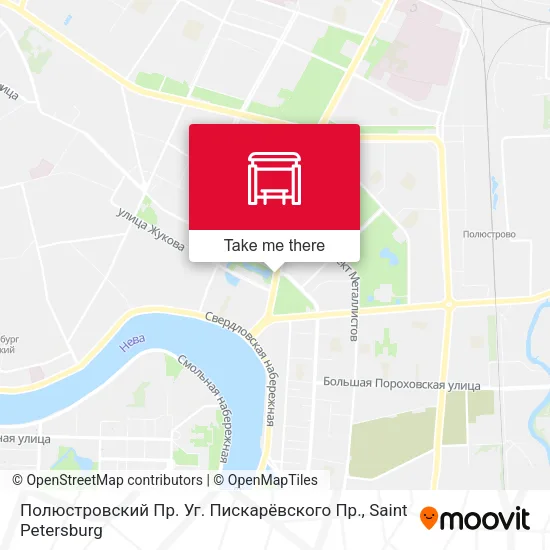 Полюстровский Пр. Уг. Пискарёвского Пр. map