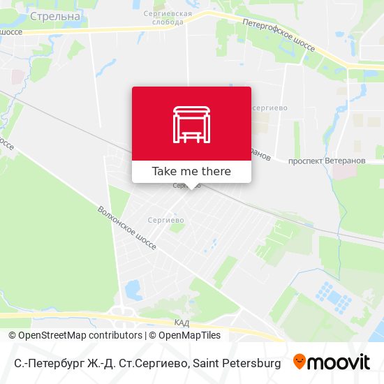С.-Петербург Ж.-Д. Ст.Сергиево map