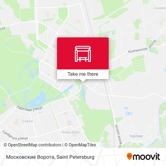 Московские Ворота map