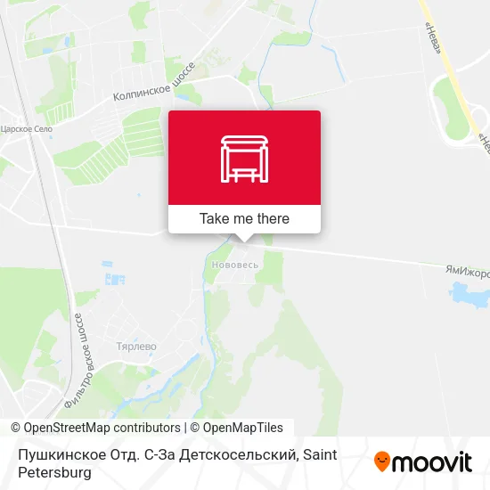 Пушкинское Отд. С-За Детскосельский map