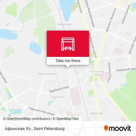 Афонская Ул. map