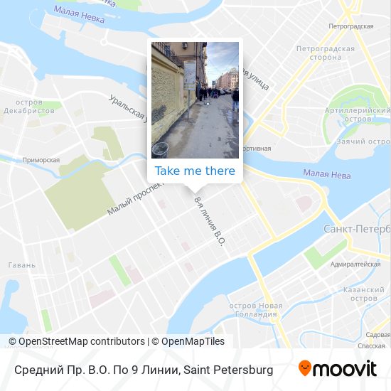Средний Пр. В.О. По 9 Линии map