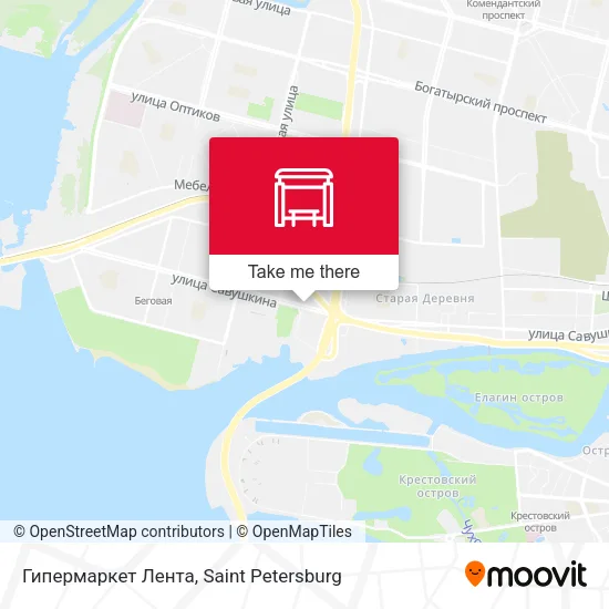 Гипермаркет Лента map