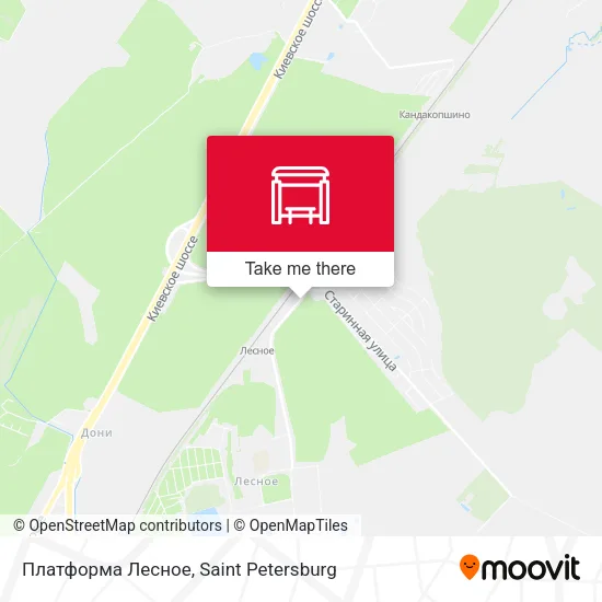 Платформа Лесное map