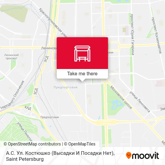 А.С. Ул. Костюшко (Высадки И Посадки Нет) map