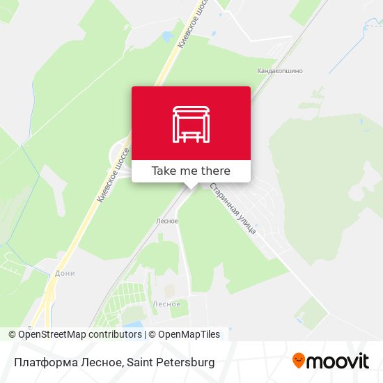 Платформа Лесное map