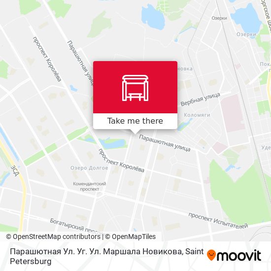 Парашютная Ул. Уг. Ул. Маршала Новикова map