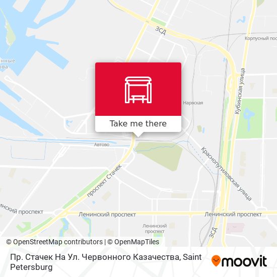 Пр. Стачек На Ул. Червонного Казачества map