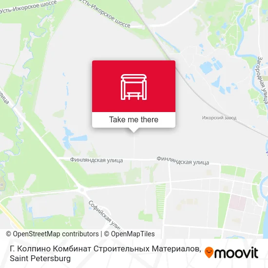 Г. Колпино Комбинат Строительных Материалов map