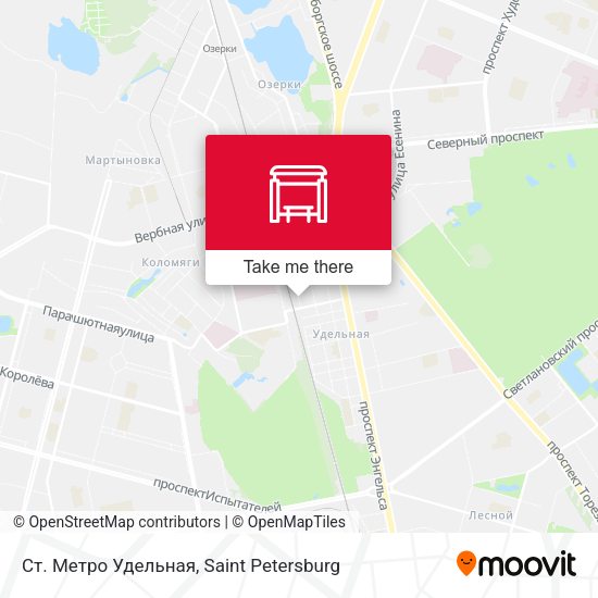 Ст. Метро Удельная map