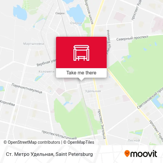 Ст. Метро Удельная map