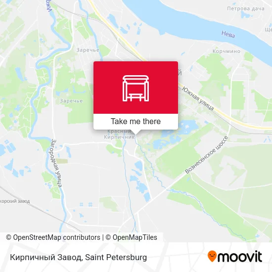 Кирпичный Завод map