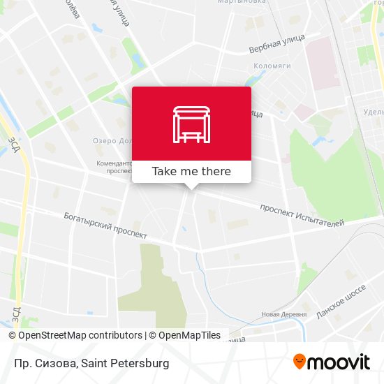 Пр. Сизова map