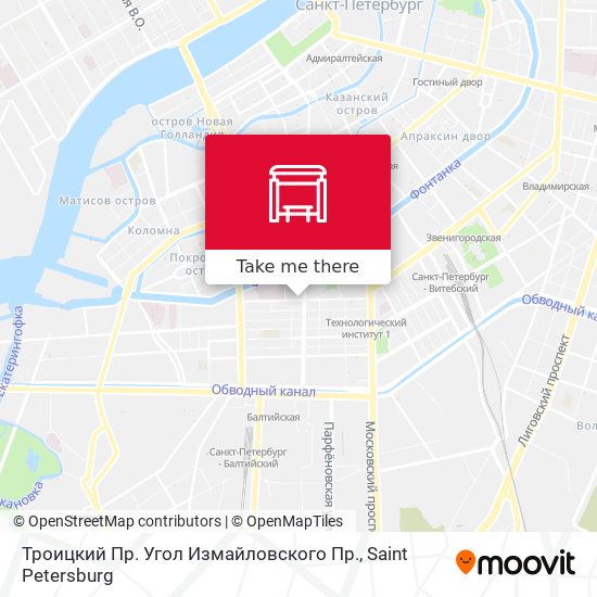 Троицкий Пр.  Угол Измайловского Пр. map