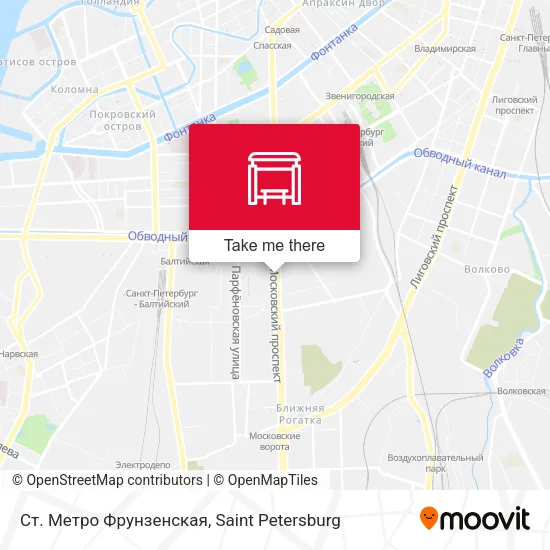 Ст. Метро Фрунзенская map