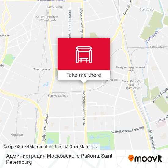 Администрация Московского Района map