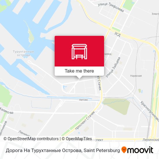 Дорога На Турухтанные Острова map