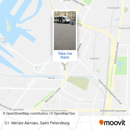 Ст. Метро Автово map