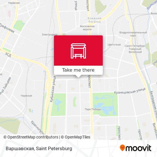 Варшавская map