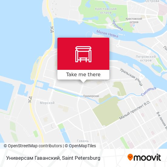 Универсам Гаванский map