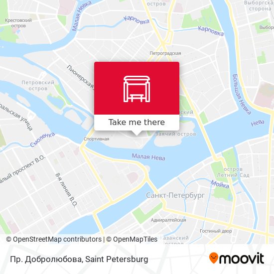 Пр. Добролюбова map