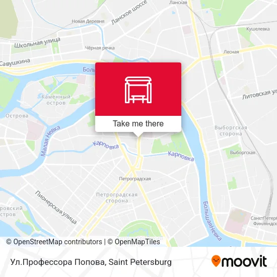 Ул.Профессора Попова map